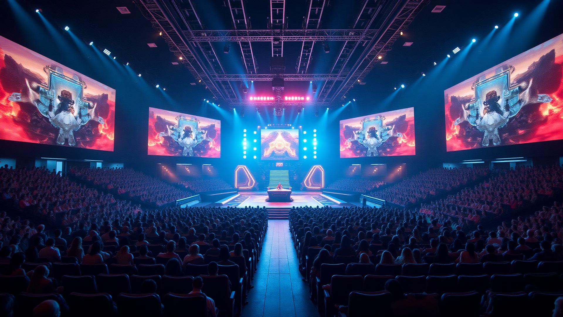 Image héro présentant LED Solutions for E-sports - spécialisé esports