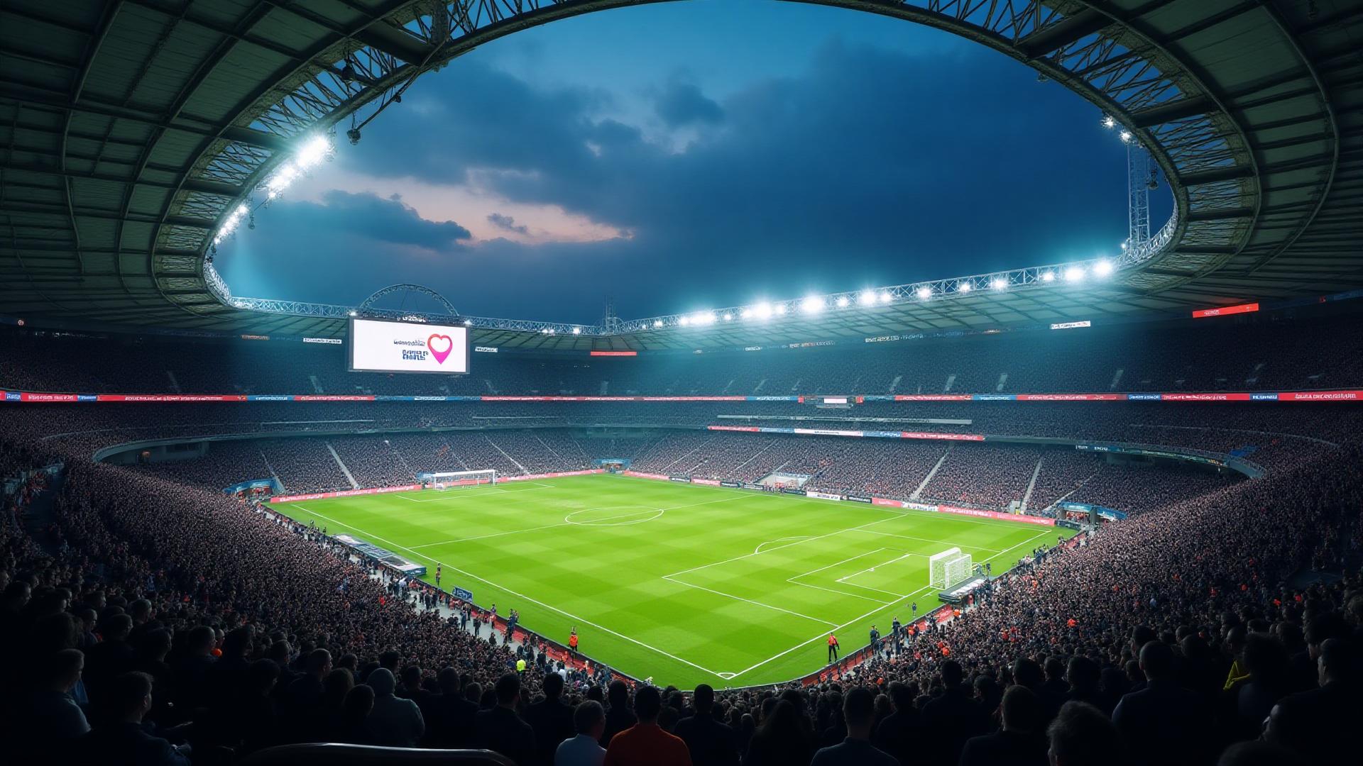 Image héro présentant LED Solutions for Football - spécialisé football
