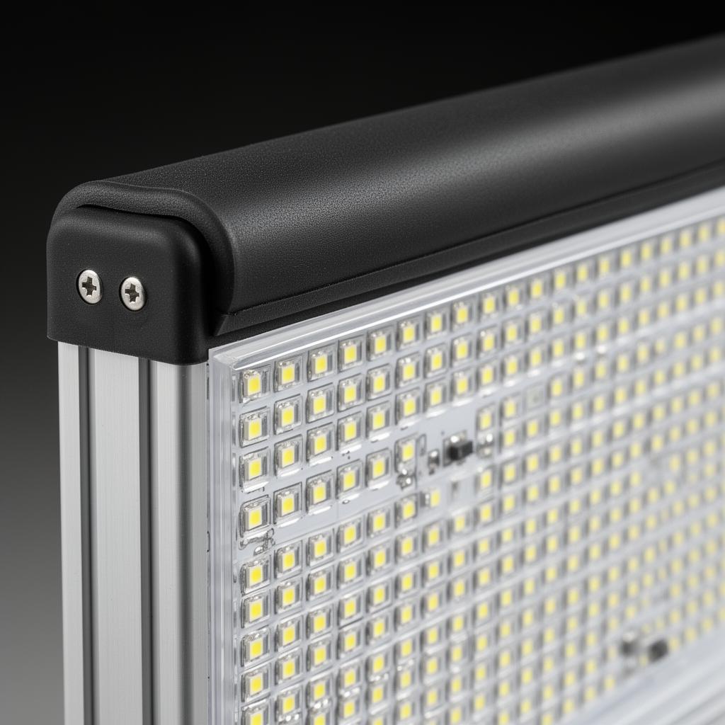 Soft top protection detail on LED perimeter board