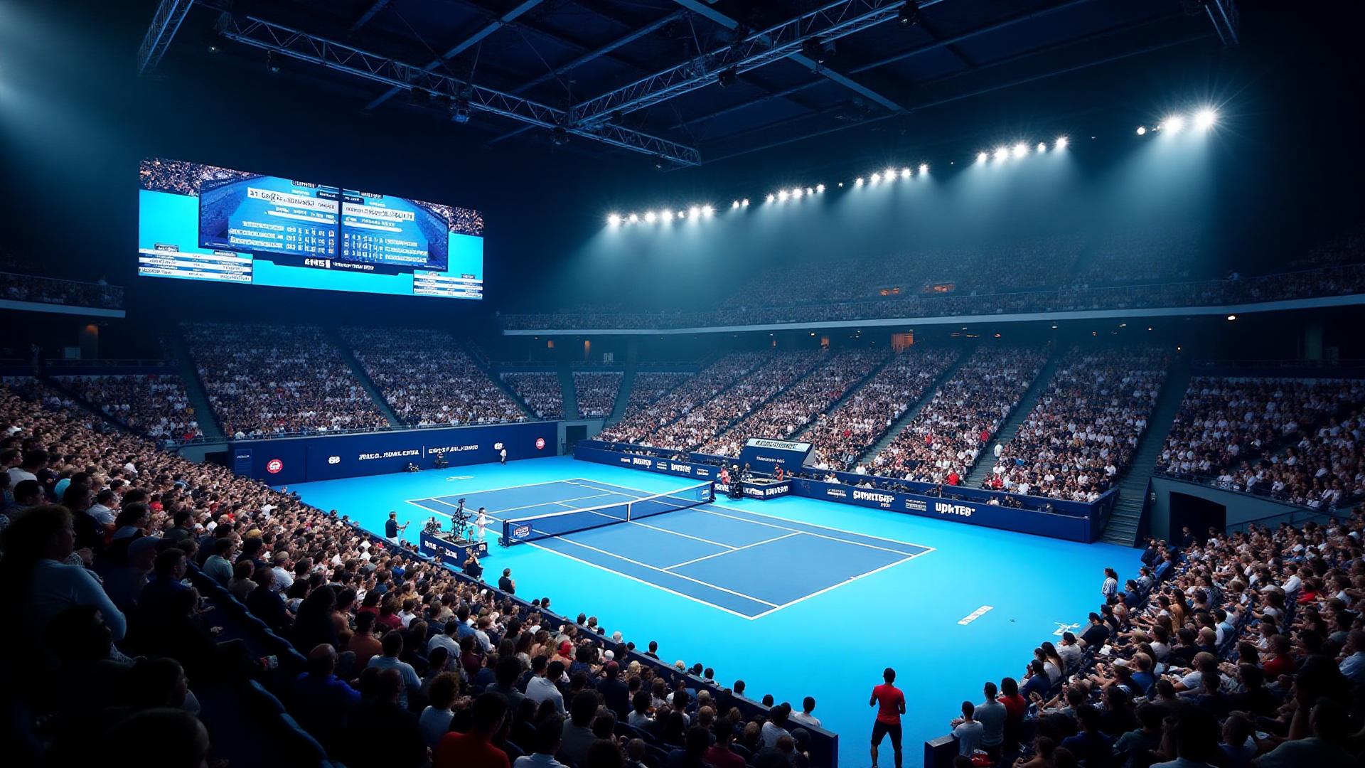 Image héro présentant LED Solutions for Tennis - spécialisé tennis